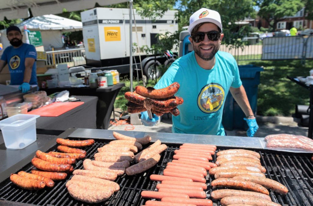 The Taste of Chicago food festival