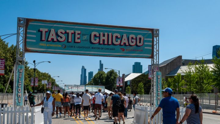 The Taste of Chicago food festival