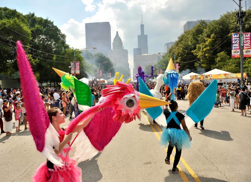 The Taste of Chicago food festival